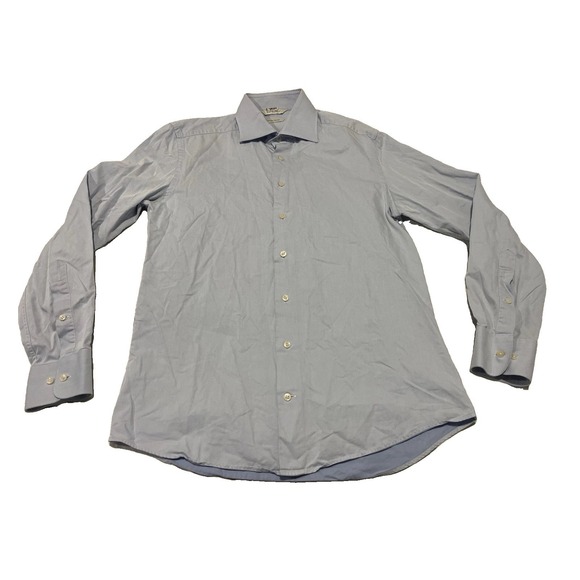 Suitsupply Other - Suit Supply Cotton Two Ply Light Blue Dress Shirt Tessitura Monti Size 38 15